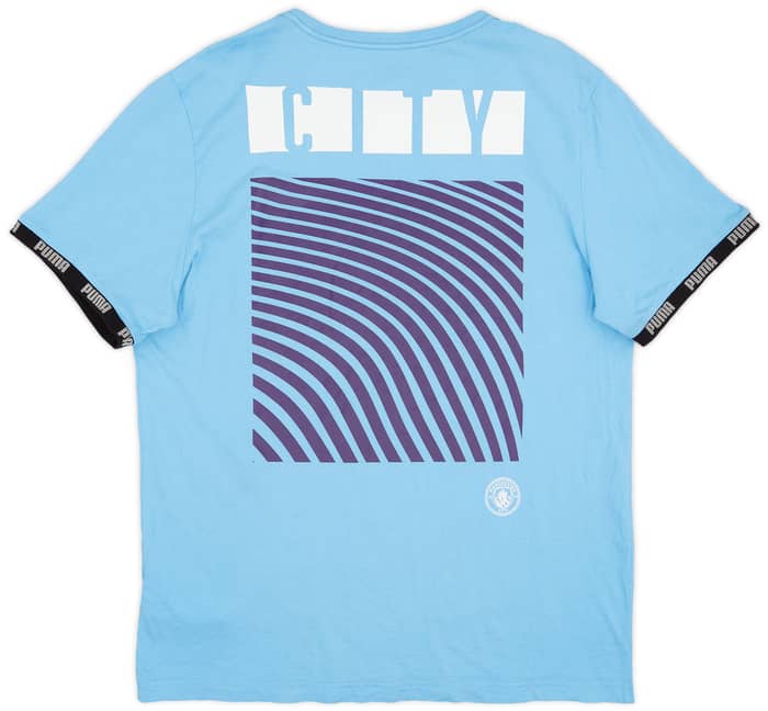 2019-20 Manchester City Puma Cotton Tee - 8/10 - (L)