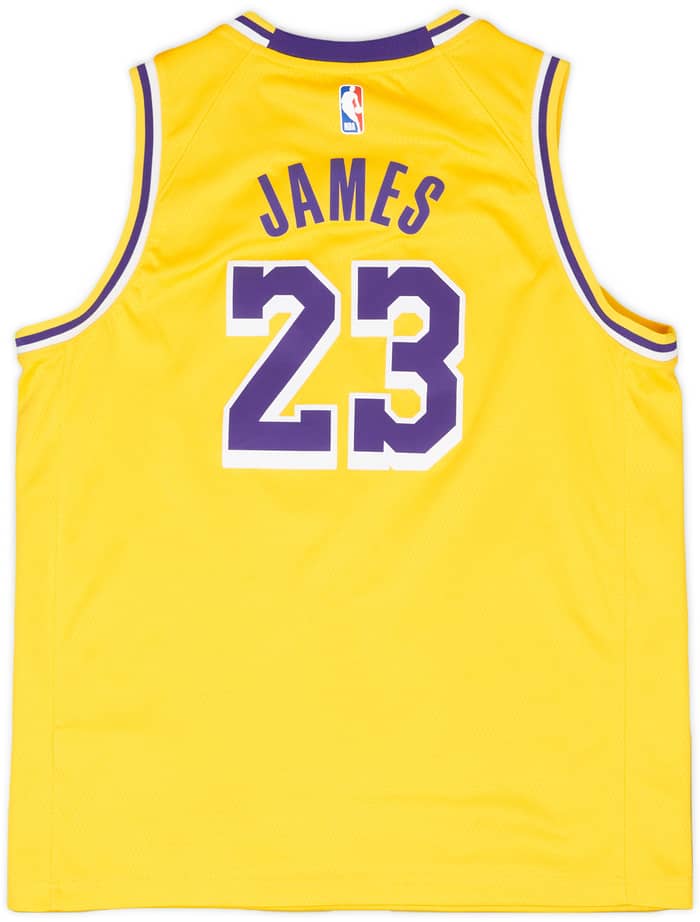 2018-21 LA Lakers James #23 Nike Swingman Away Jersey - 7/10 - (L.Boys)