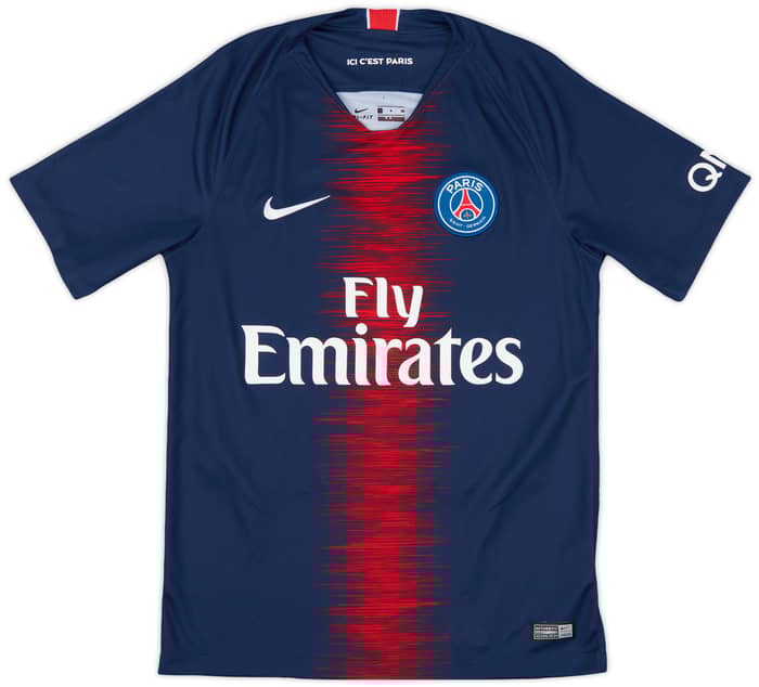 2018-19 Paris Saint-Germain Home Shirt Mbappe #7 - 9/10 - (S)