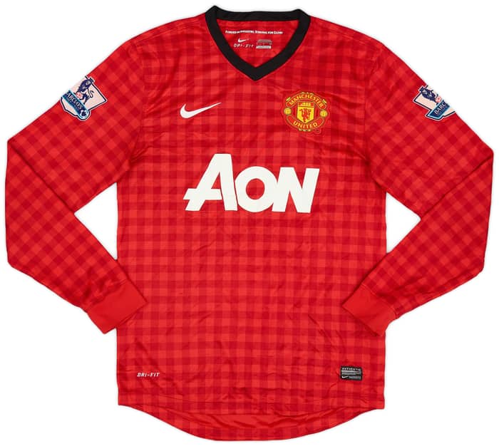 2012-13 Manchester United Home L/S Shirt Scholes #22 - 6/10 - (S)