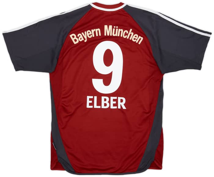 2001-02 Bayern Munich Home Shirt Elber #9 - 4/10 - (S)