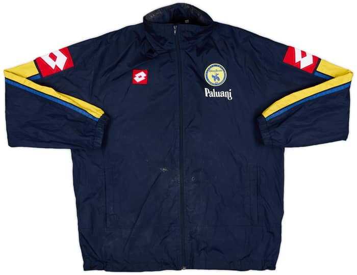 2003-04 Chievo Verona 'Scuola Calcio' Lotto Hooded Rain Jacket - 5/10 - (L)