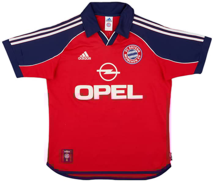1999-01 Bayern Munich Home Shirt Elber #9 - 5/10 - (XL.Boys)