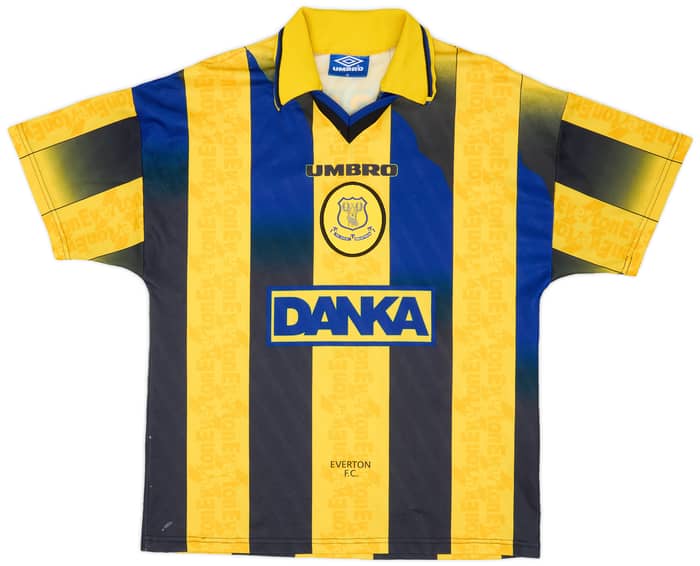 1996-98 Everton Away Shirt Ferguson #9 - 7/10 - (M)