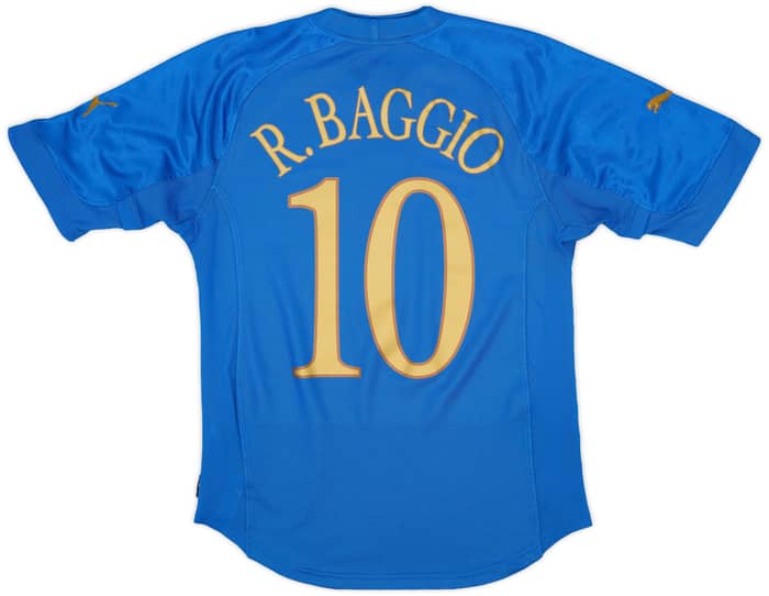 2004-06 Italy Home Shirt Baggio #10 - 7/10 - (S)