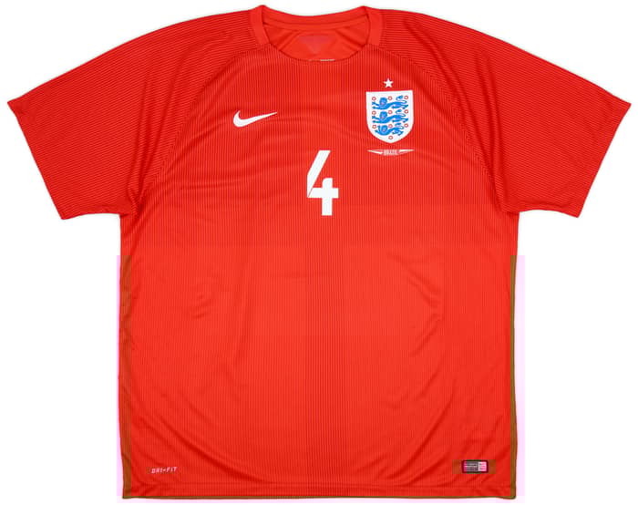 2014-15 England Away Shirt Gerrard #4 - 9/10 - (XXL)