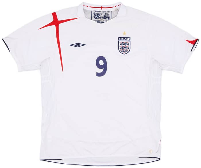 2005-07 England Home Shirt Rooney #9 - 5/10 - (XL)