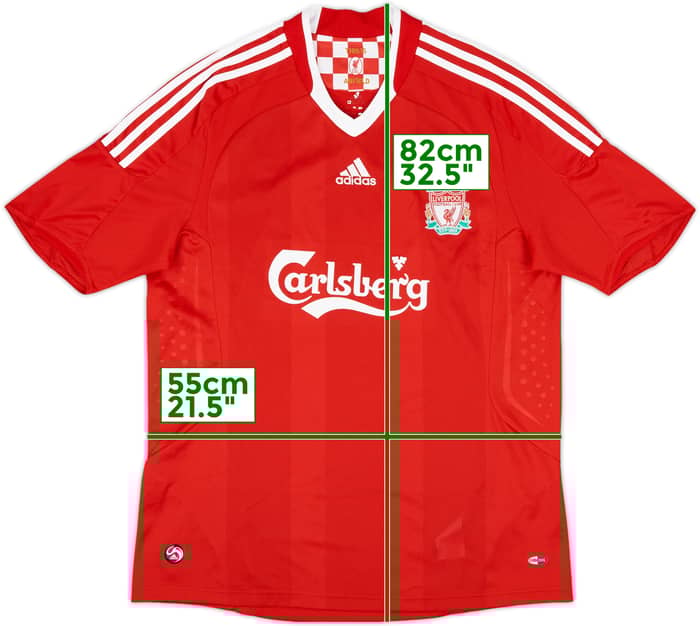 2008-10 Liverpool Home Shirt Gerrard #8 - 9/10 - (L)