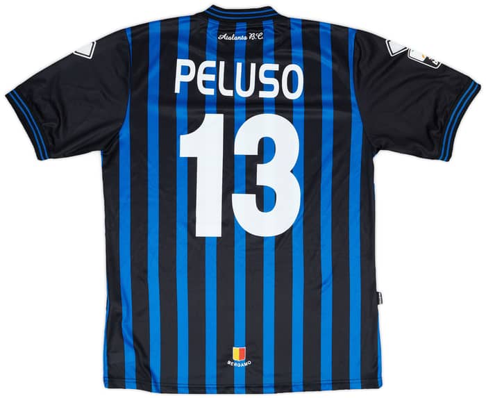 2010-11 Atalanta Match Issue Home Shirt Peluso #13