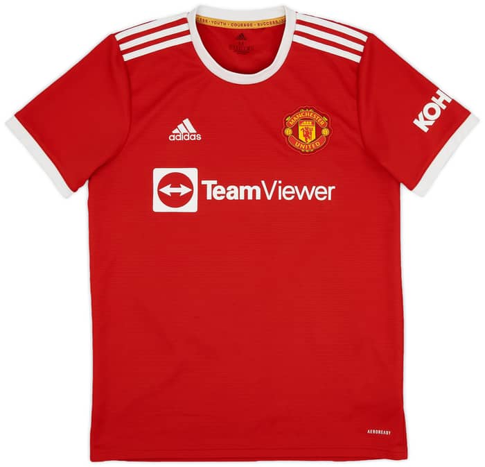 2021-22 Manchester United Home Shirt B.Fernandes #18 - 9/10 - (M)
