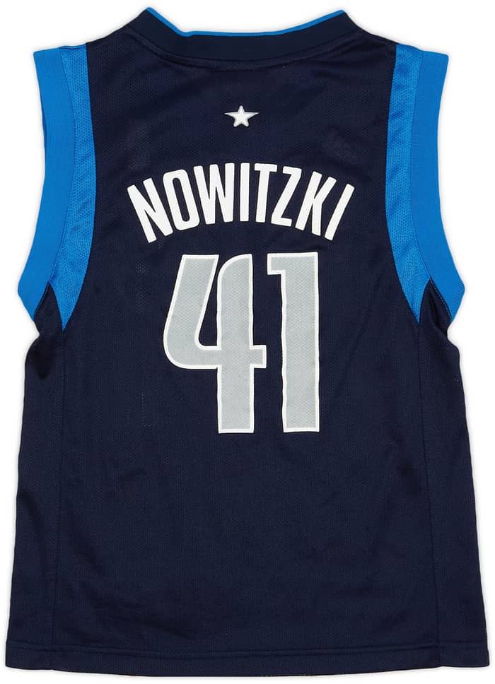 2006-10 Dallas Mavericks Nowitzki #41 adidas Away Jersey - 8/10 - (S.Boys)