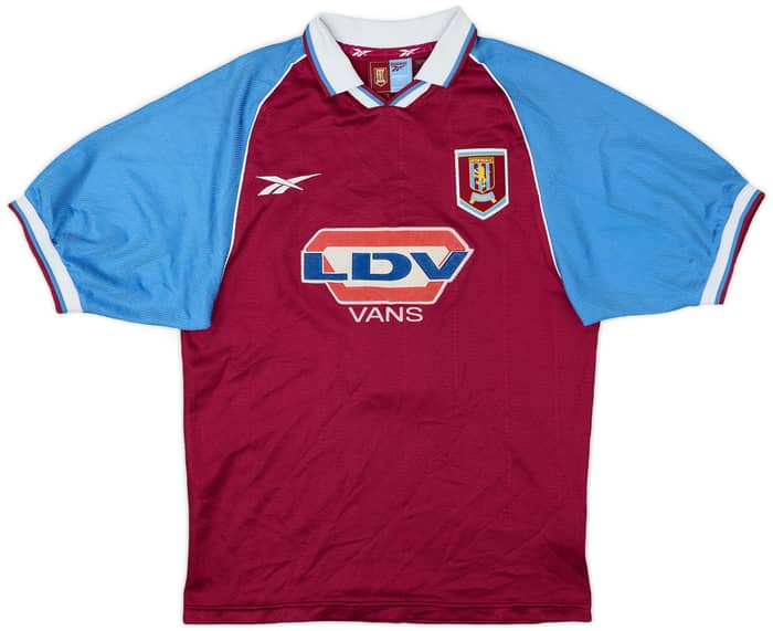 1998-99 Aston Villa Home Shirt Hendrie #17 - 7/10 - (S)