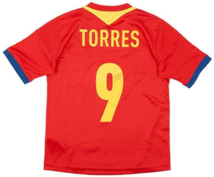 2013 Spain Confederation Cup Home Shirt Torres #9 - 8/10 - (S.Boys)