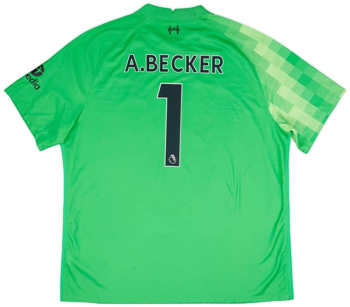 2021-22 Liverpool GK S/S Shirt A.Becker #1 - 8/10 - (XXL)