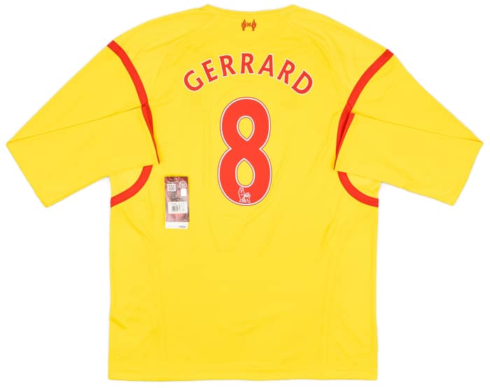 2014-15 Liverpool Away L/S Shirt Gerrard #8 (XL)