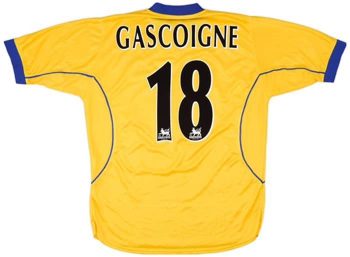 2000-01 Everton Away Shirt Gascoigne #18 - 8/10 - (L)