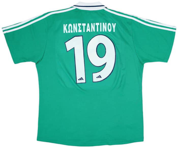 2000-01 Panathinaikos Home Shirt Konstantinou #19 - 6/10 - (L)