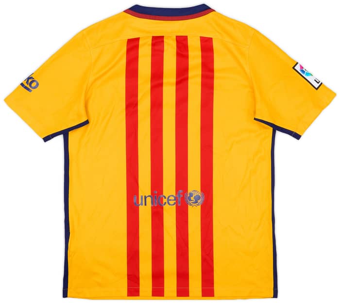 2015-16 Barcelona Away Shirt - 8/10 - (XL.Boys)