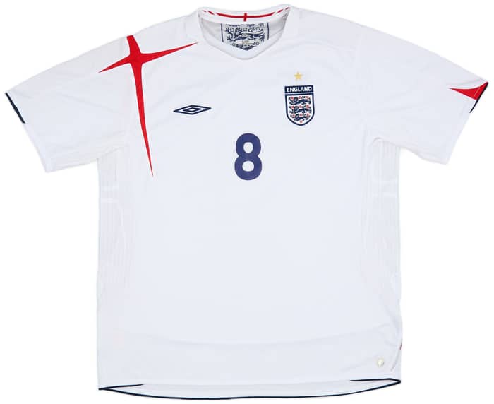 2005-07 England Home Shirt Lampard #8 - 8/10 - (XXL)