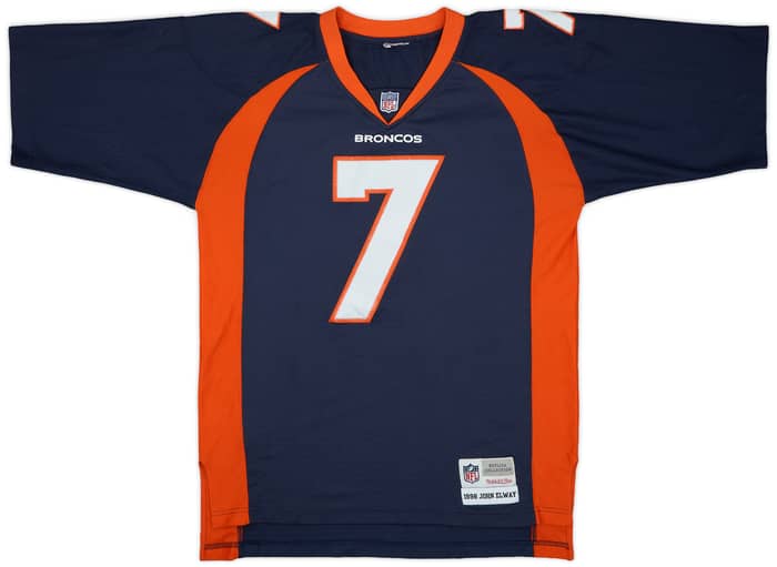 1998 Denver Broncos Elway #7 Mitchell & Ness Home Jersey - 7/10 - (M)