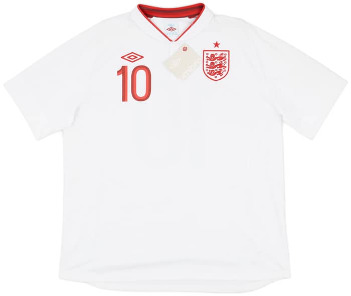 2012-13 England Home Shirt Rooney #10 (XXL)