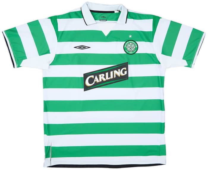 2004-05 Celtic Home Shirt Lennon #18 - 8/10 - (XL)