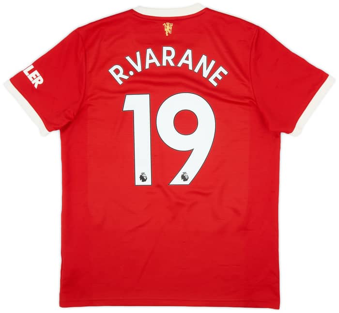 2021-22 Manchester United Home Shirt R.Varane #19 - 6/10 - (L)