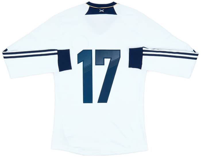 2012-14 Scotland Authentic Away L/S Shirt #17 - 9/10 - (S)