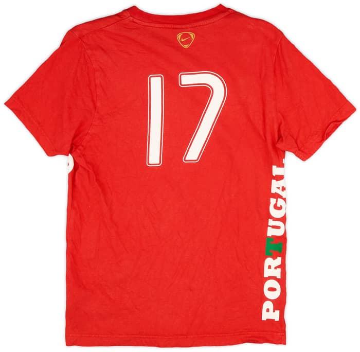 2008-09 Portugal Nike 'Cristiano Ronaldo' Cotton Tee #17 - 9/10 - (S)