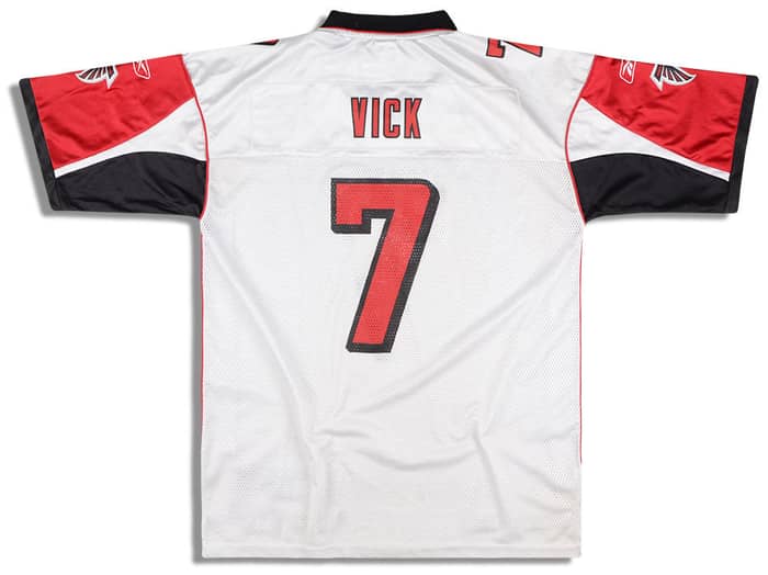 2003-04 Atlanta Falcons Vick #7 Reebok On Field Jersey (Away) L
