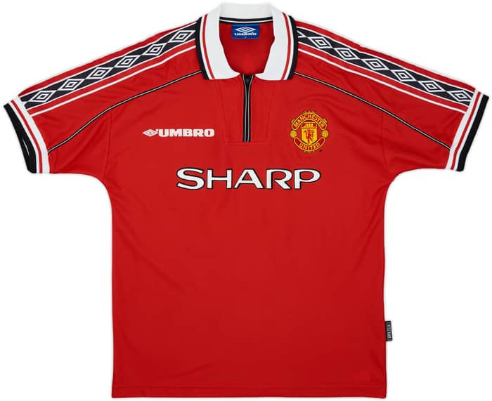 1998-00 Manchester United Home Shirt Keane #16 - 9/10 - (M)