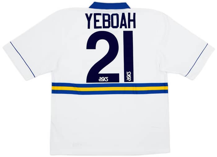1993-95 Leeds United Home Shirt Yeboah #21 - 7/10 - (L)