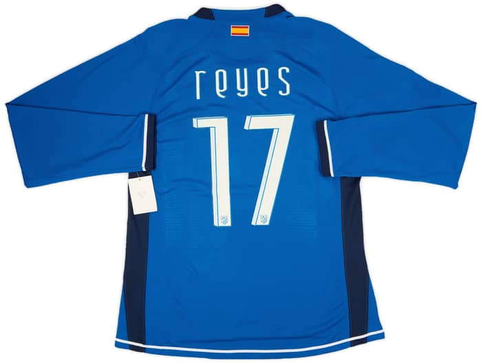 2007-08 Atletico Madrid Player Issue Away L/S Shirt Reyes #17 (XL)