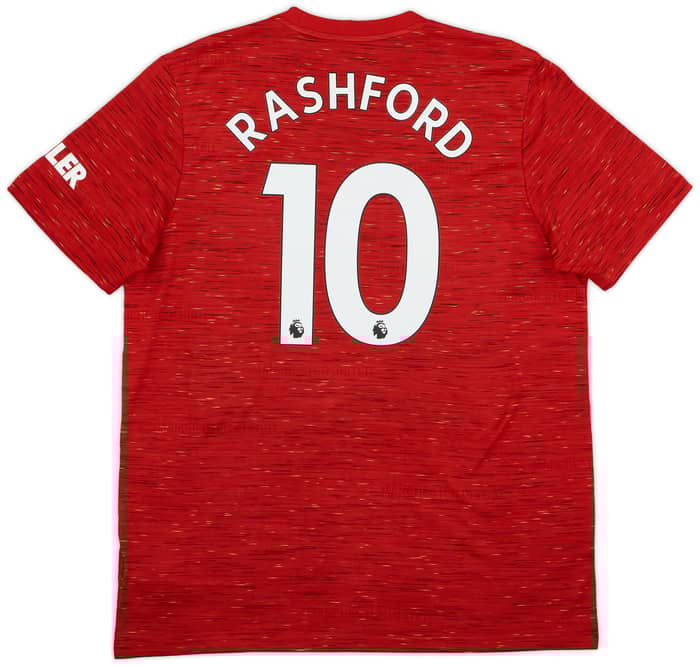 2020-21 Manchester United Home Shirt Rashford #10 - 9/10 - (XL)