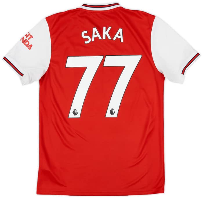2019-20 Arsenal Home Shirt Saka #77 - 8/10 - (S)