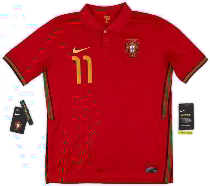 2020-21 Portugal Home Shirt B.Fernandes #11 (XL.Boys)