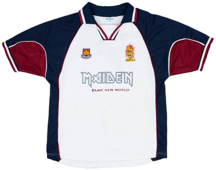 1999-00 West Ham x Iron Maiden 'Brave New World' Vandanel Retro Style Leisure Shirt #7 - 4/10 - (M)