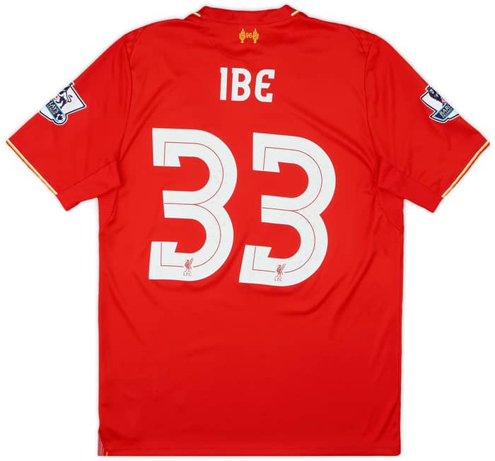 2015-16 Liverpool Home Shirt Ibe #33 - 7/10 - (M)