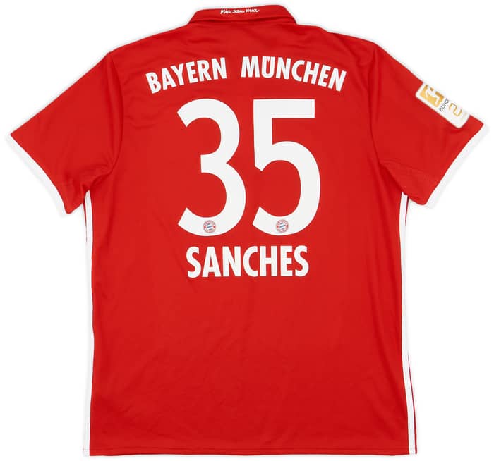 2016-17 Bayern Munich Home Shirt Sanches #35 - 8/10 - (L)