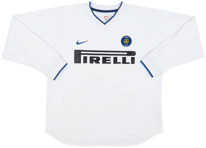 1999-00 Inter Milan Match Issue Away L/S Shirt #5