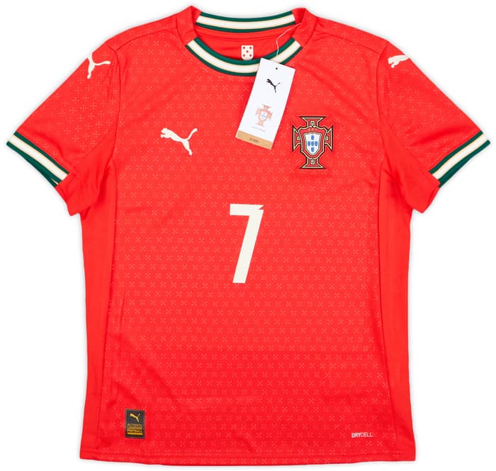 2025-26 Portugal Home Shirt Ronaldo #7 (KIDS)
