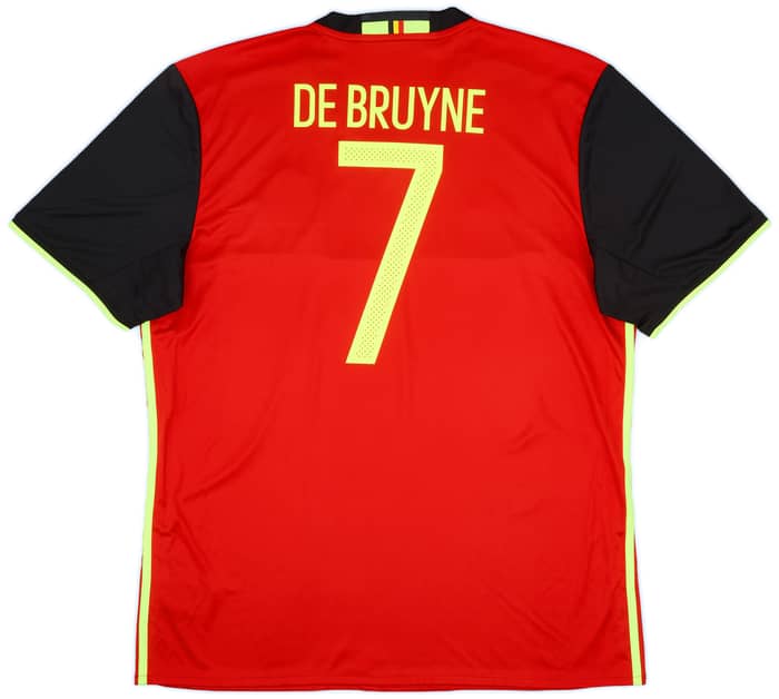 2016-17 Belgium Home Shirt De Bruyne #7 - 6/10 - (XL)