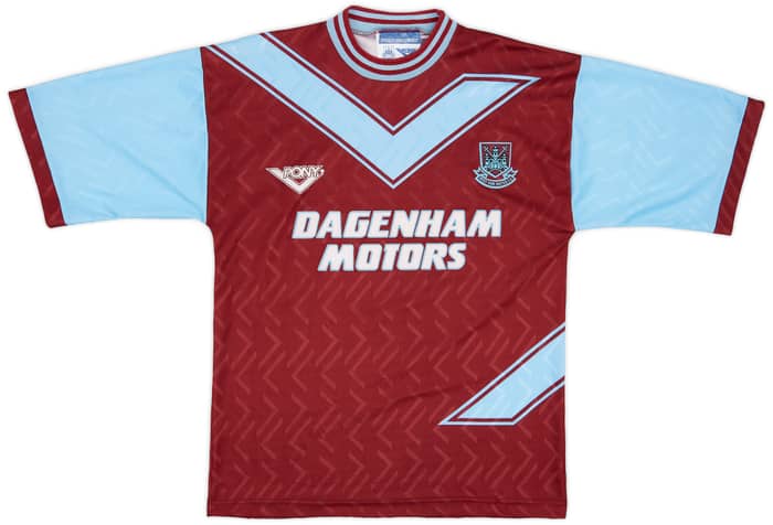 1993-95 West Ham Home Shirt Bishop #7 - 9/10 - (M)