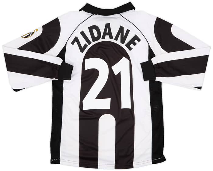 1997-98 Juventus Centenary Home L/S Shirt Zidane #21 (S)