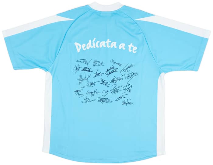 2003-04 Lazio 'Signed' Basic Home Shirt - 9/10 - (M)