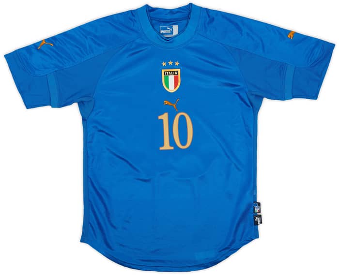 2004-06 Italy Home Shirt Baggio #10 - 8/10 - (S)