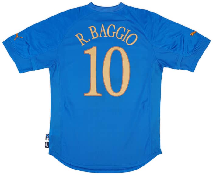 2004-06 Italy Home Shirt Baggio #10 - 6/10 - (XL)