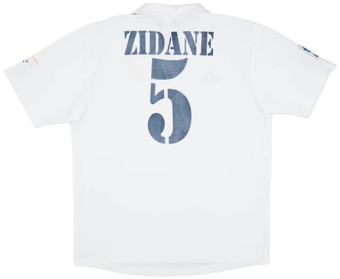 2002-03 Real Madrid Centenary Home Shirt Zidane #5 - 4/10 - (L)