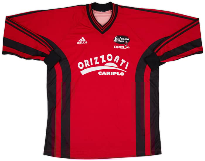 2000-01 AC Milan Scuola Calcio adidas Training L/S Shirt - 7/10 - (XL)