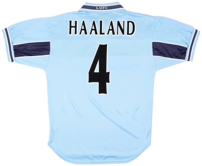 1999-00 Leeds United Away Shirt Haaland #4 - 8/10 - (S)